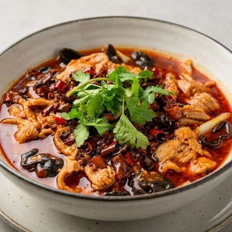T13. 水煮牛 Spicy Boiled Beef   