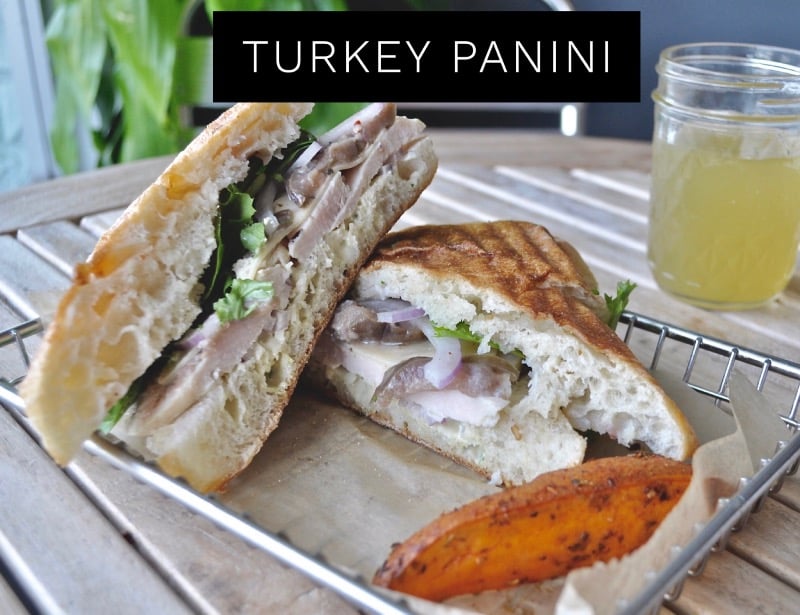 Organic Turkey - Eggplant Escabeche  sandwich