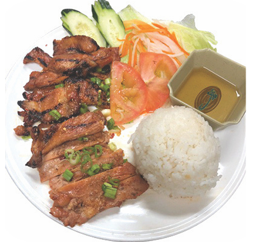 R2. Charbroiled Pork & Chicken Rice Plate