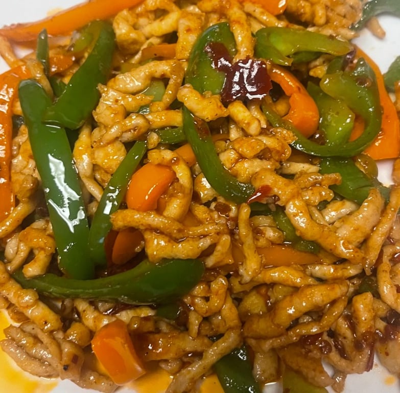 H12. Shredded Pepper Pork (辣椒肉丝)