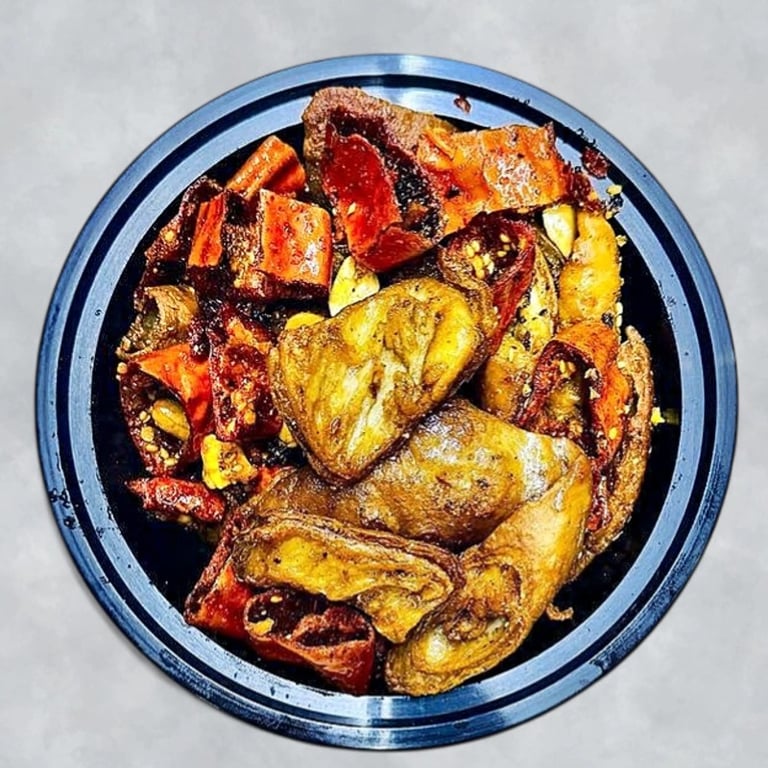 香辣脆肥肠 Spicy Braised Pork Intestines