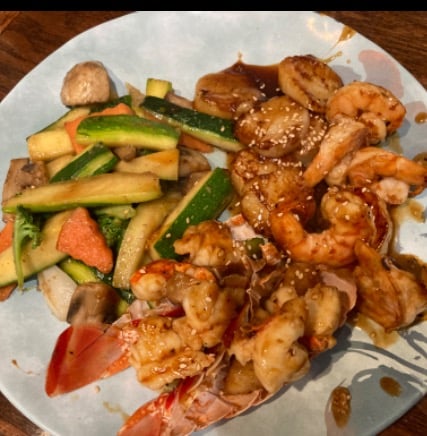 Hibachi Lobster & Shrimp & Scallop