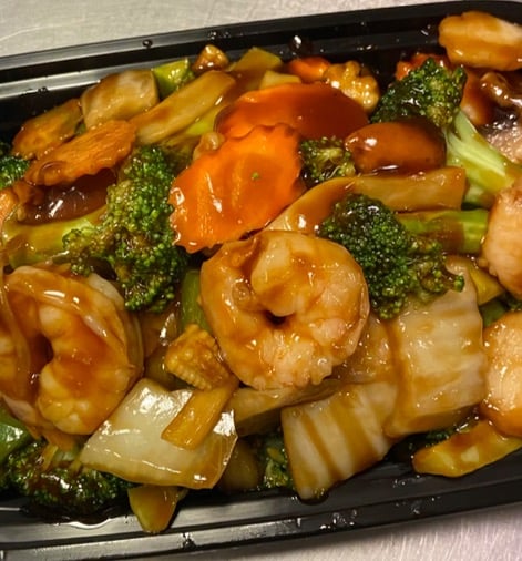 102. Shrimp w. Mixed Vegetables