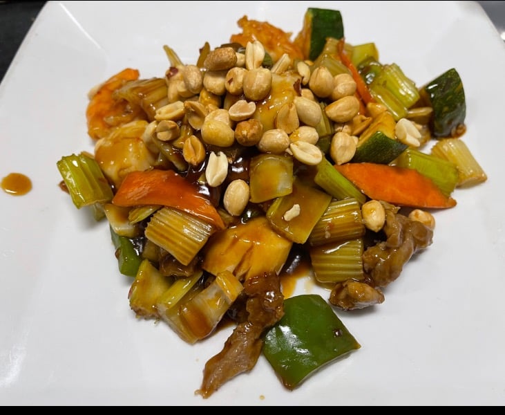 Three Delicacies Kung Pao Style