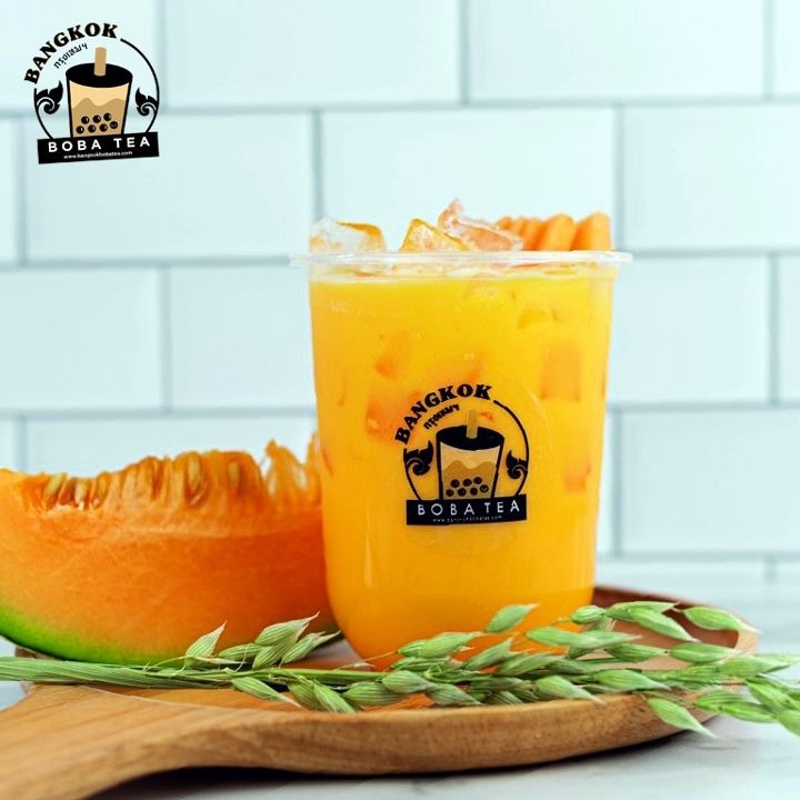 Cantaloupe Milk Tea
