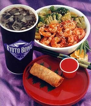 Combo 8. Shrimp with Broccoli, Spring Roll & Drink