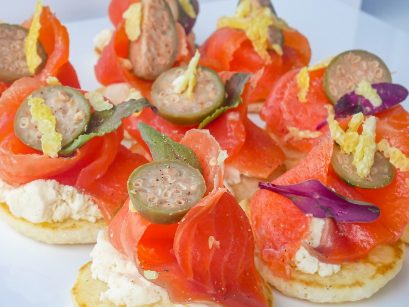 Blinis saumon fumé