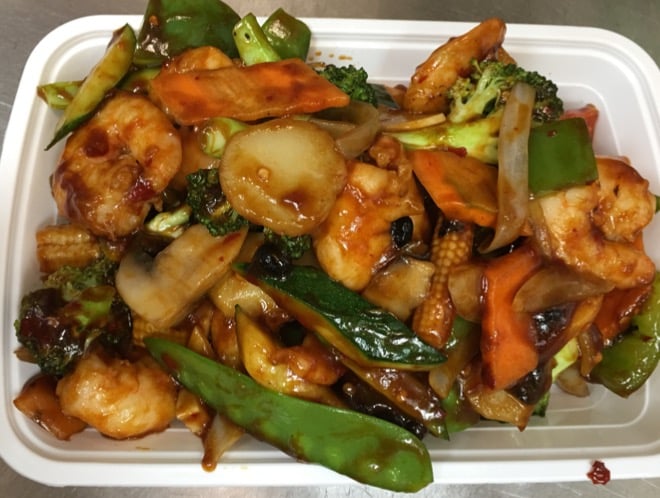 117. Shrimp w. Hunan Style