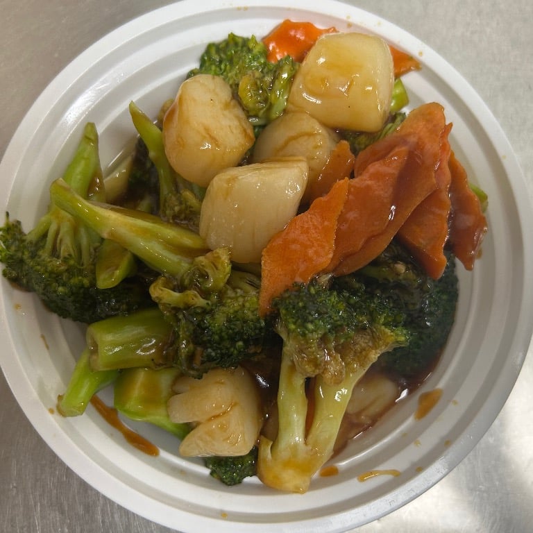 芥兰干贝  <br> Scallop w. Broccoli