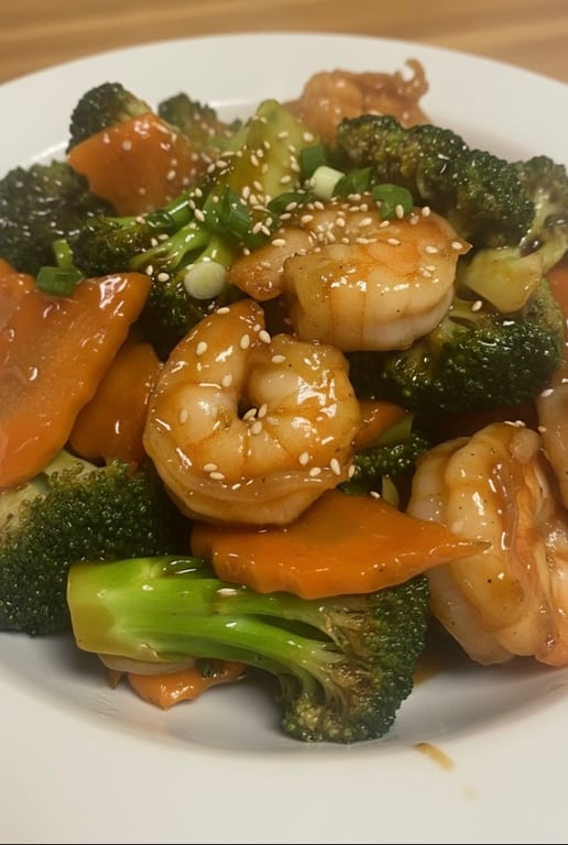 66. Shrimp w. Broccoli<br>芥兰虾