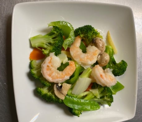 110. Shrimp w. Mixed Vegetables