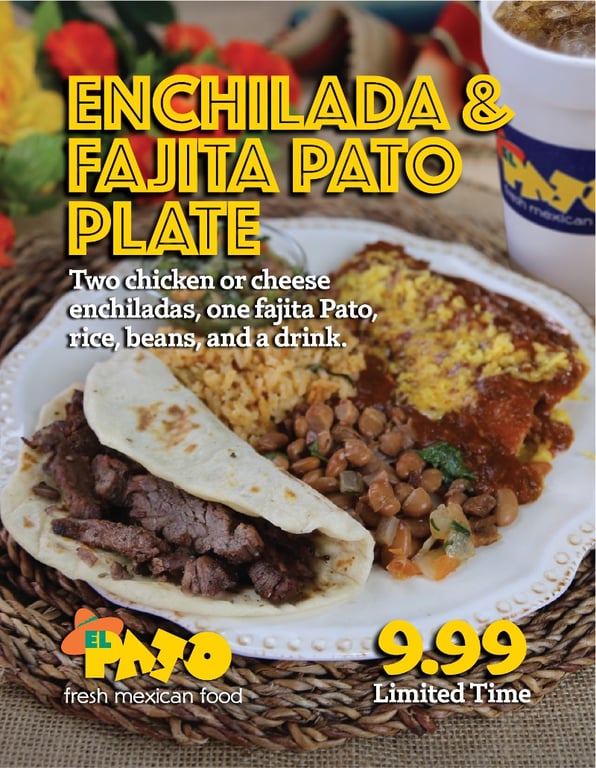 DAILY - Enchilada & Fajita Pato Plate Image