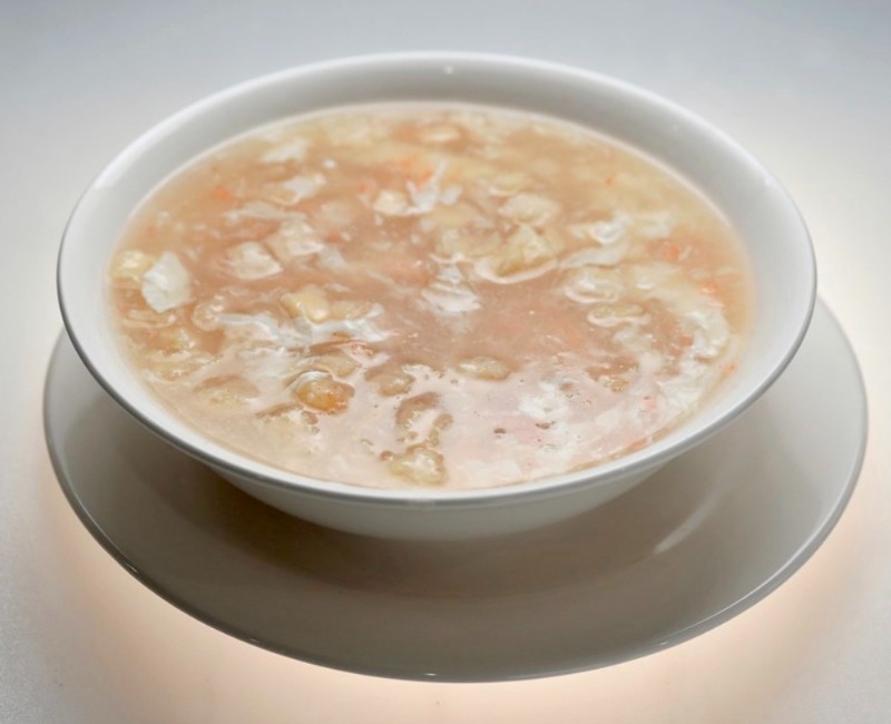 Minced Chicken & Egg w. Corn Soup