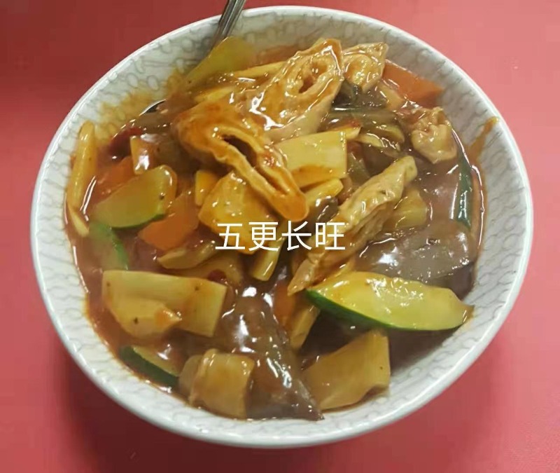 908. 五更腸旺 PORK INTESTINE & PORK BLOOD CAKE