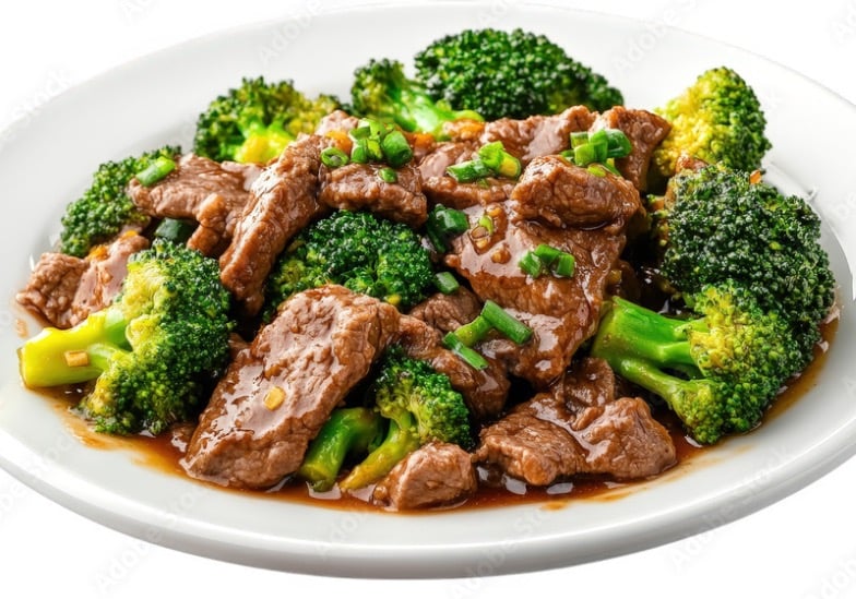 90.芥兰牛 <br> Beef with Broccoli
