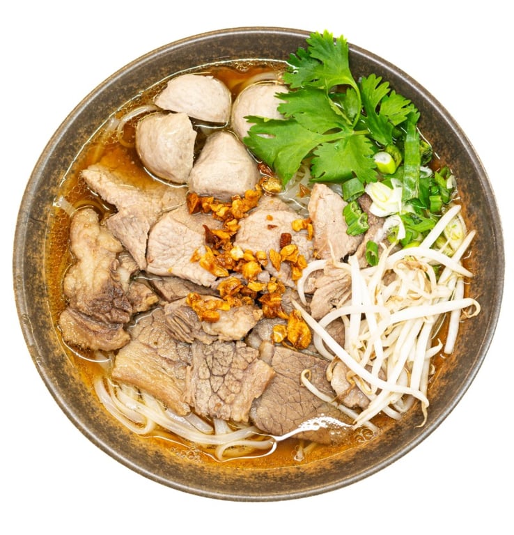 Beef & Thai Meatball Noodle Soup Image