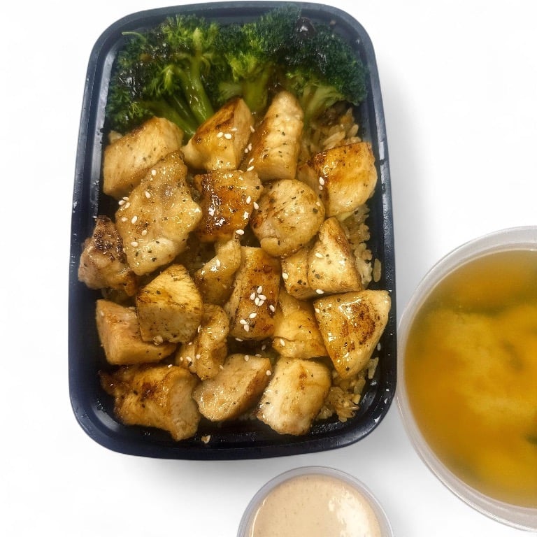 Hibachi Chicken Garlic Fried Rice Bowl