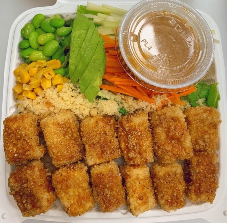 8. Fried Tofu Rice Bowl
