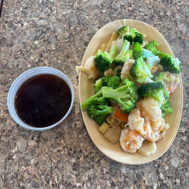 62. 水煮芥兰虾 Shrimp w. Broccoli