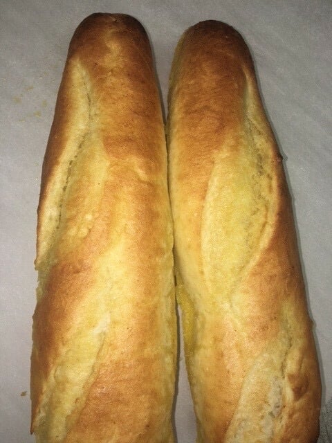 Garlic Buttered Batard Bread Loaf