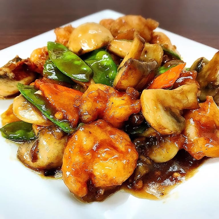 S7. Snow Peas Mushroom Shrimp