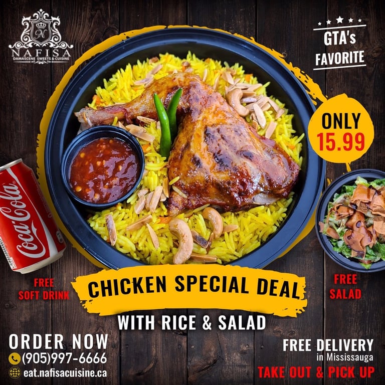 Special Deal: Chicken w/ Rice and Salad Image