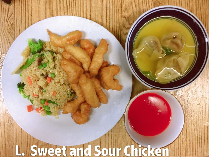 L 4. Sweet and Sour Chicken 甜酸鸡