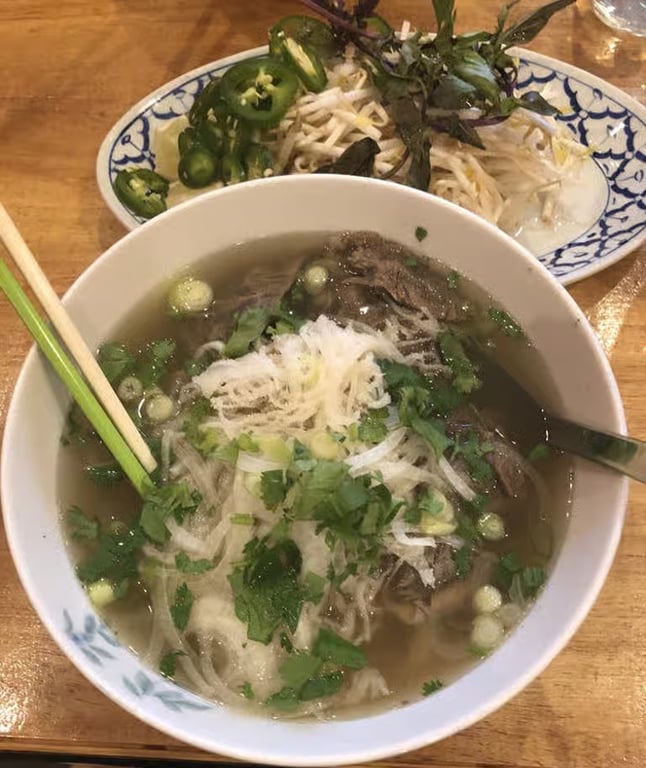 P1. Pho Dac Biet (Steak, Tendon, Tripe)
