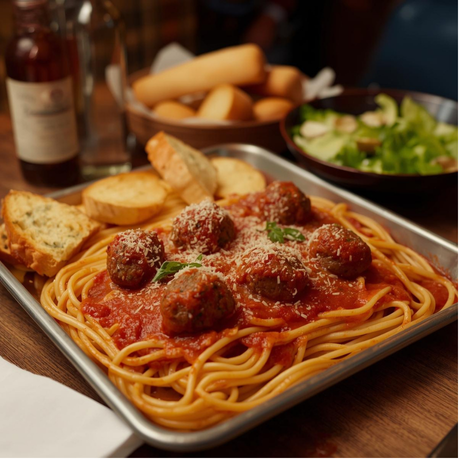 Spaghetti & Meatballs Valentine’s Dinner