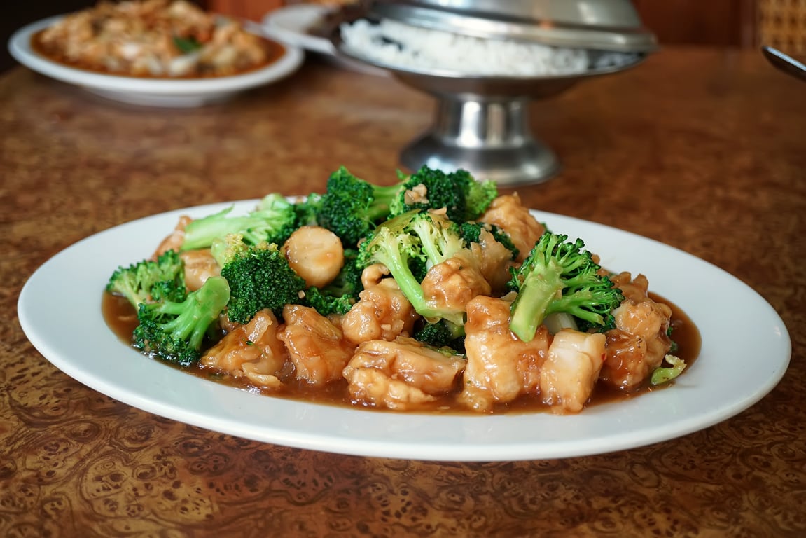 Scallops with Broccoli