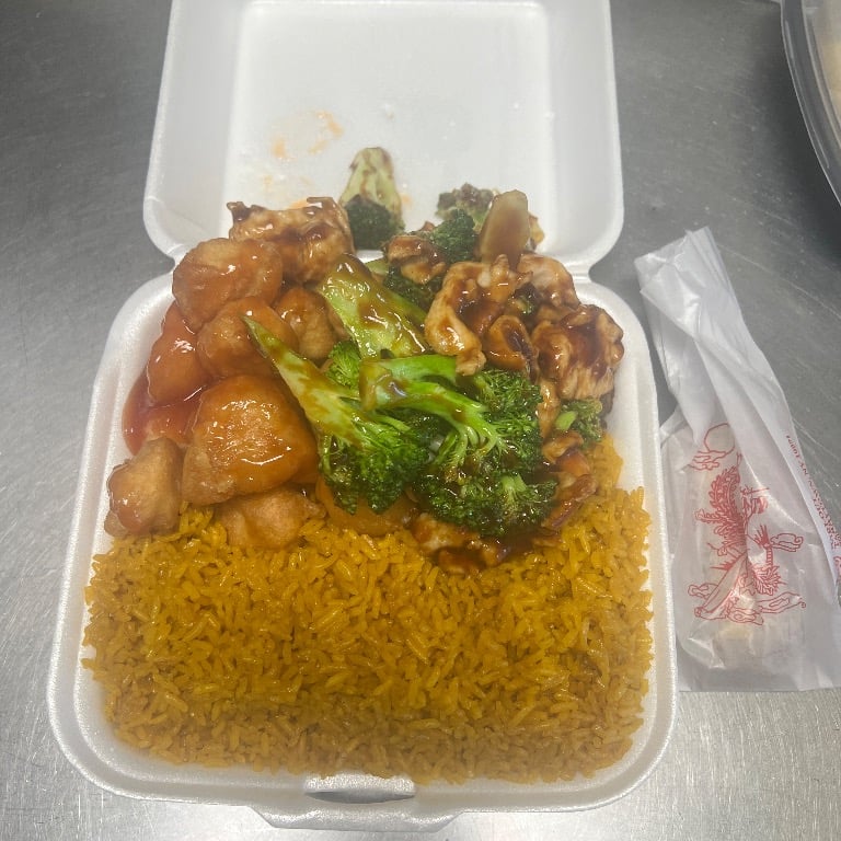 B9. Honey Chicken and Chicken Broccoli