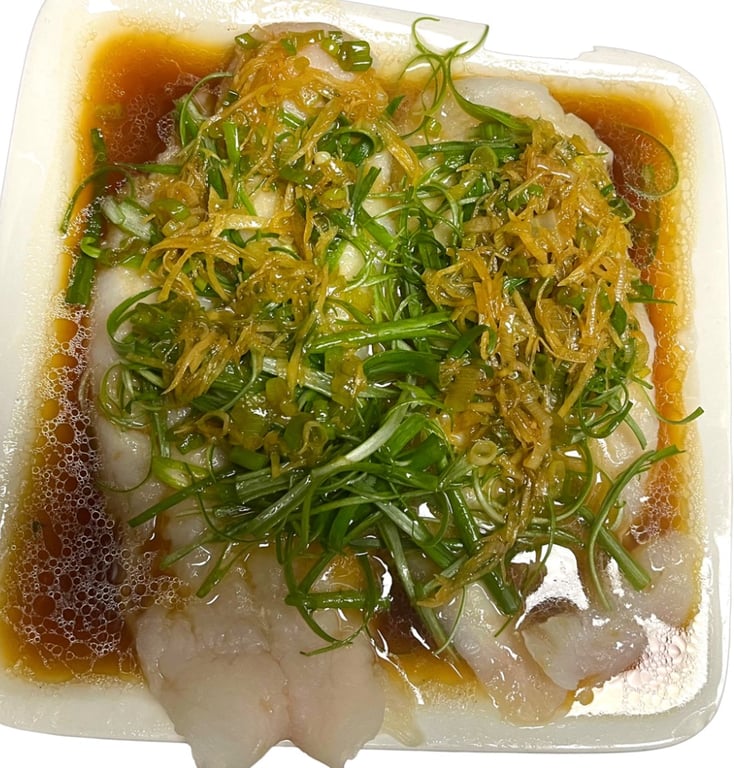 Ginger & Scallions Steamed Fish Fillet