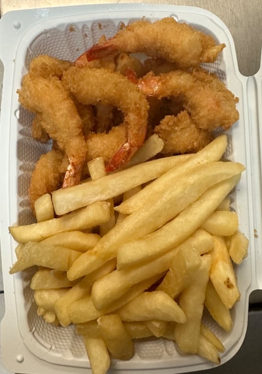 W1. 炸虾 Fried Shrimp (18 pcs)