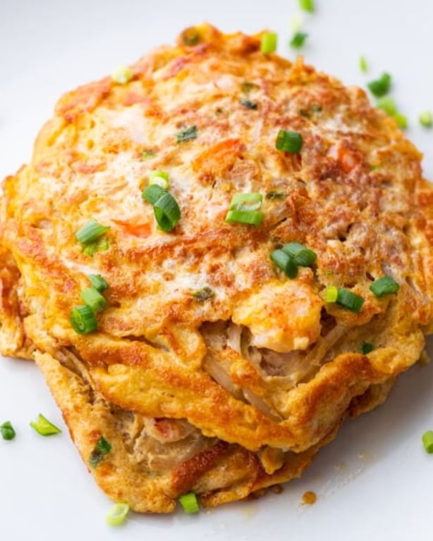 52. 虾蓉蛋<br>Shrimp Egg Foo Young