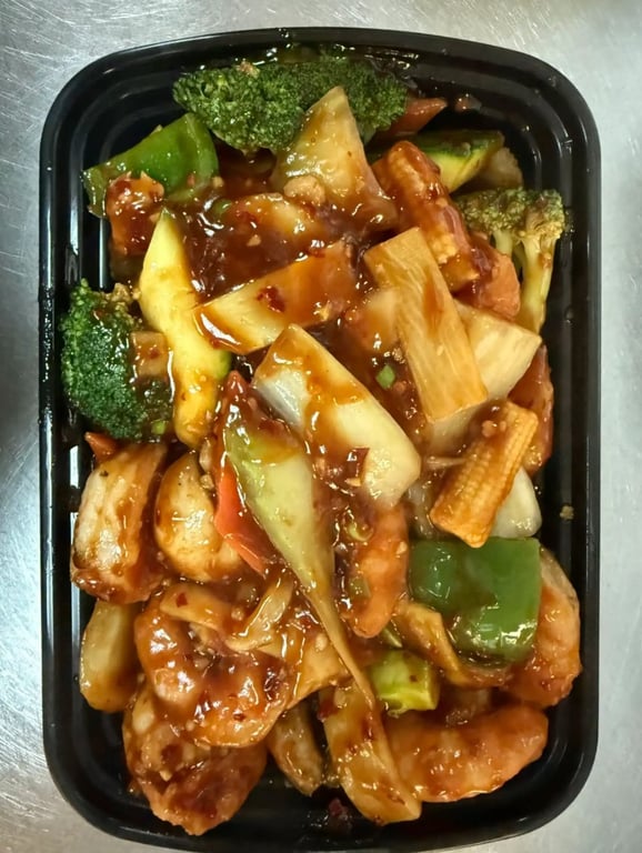 LG4. Shrimp w. Hot Garlic Sauce 蒜蓉虾