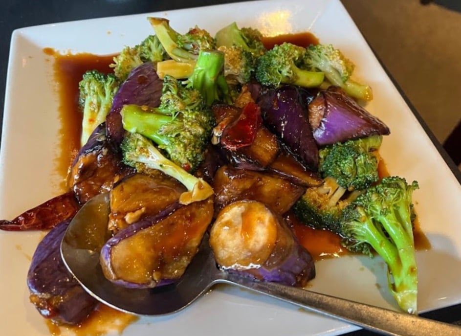 Broccoli & Eggplant in Garlic Sauce