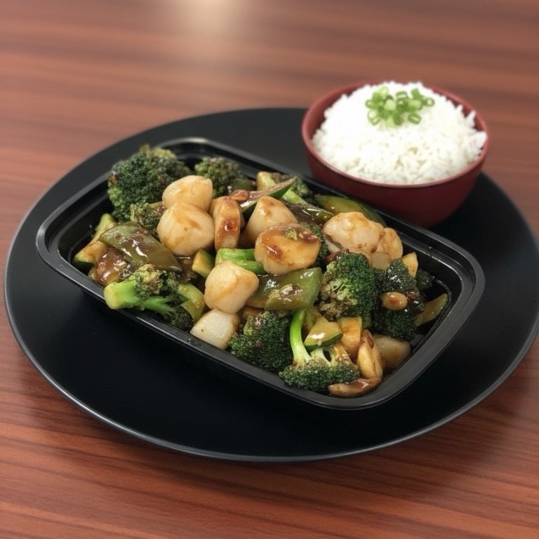 89. Scallops w. Garlic Sauce