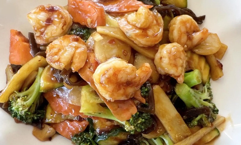 Prawns w. Garlic Sauce