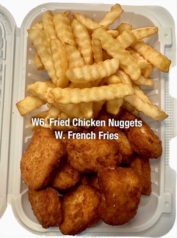 W6. 炸鸡粒 Fried Chicken Nuggets (12)