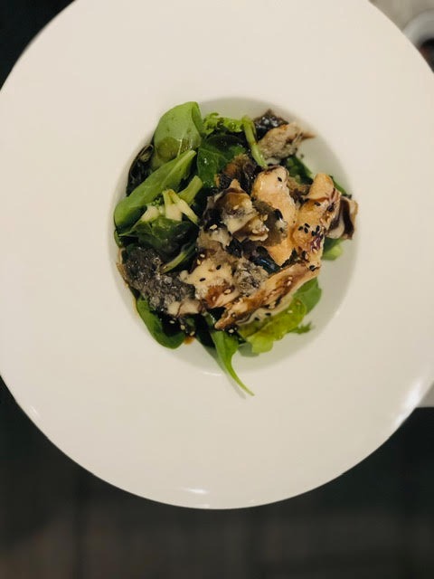 S11. Salmon Skin Salad