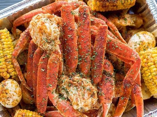 Three Sisters Cajun Specialtz | TS Snow Crab and Shrimp Platter