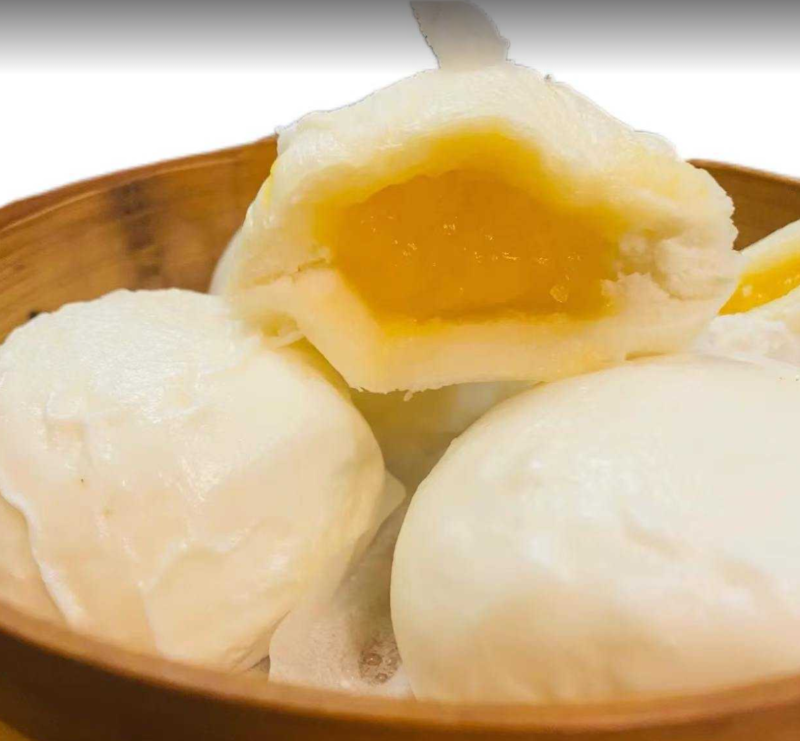 Egg Custard Bun (3)  奶黄包