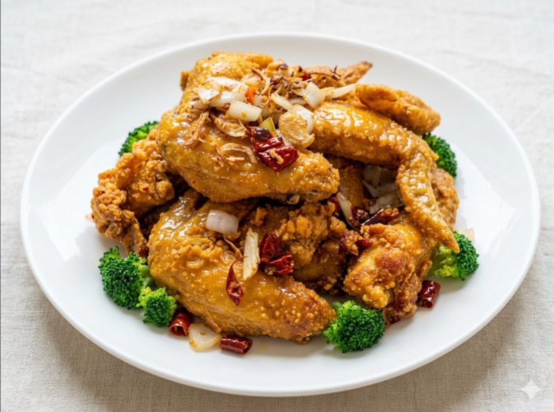 S 8. Salt & Pepper Chicken Wings (5 pcs)