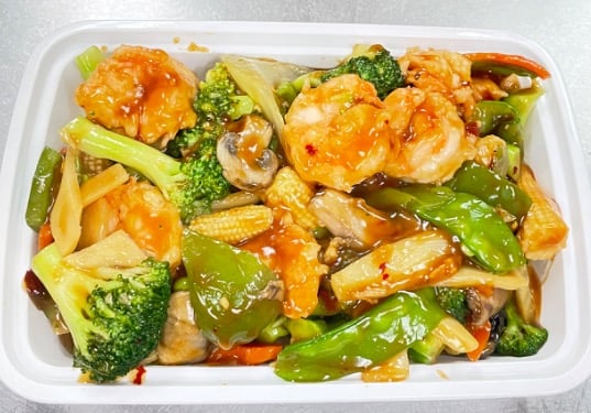 #81. (小) 鱼香虾 <br>Shrimp w. Garlic Sauce
