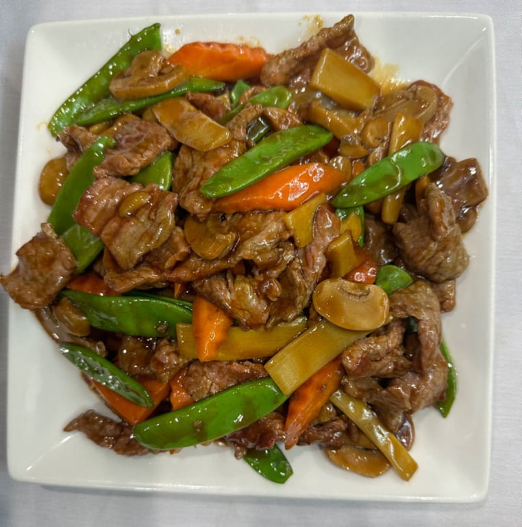 Beef with Snow Peas & Mushrooms (Re)