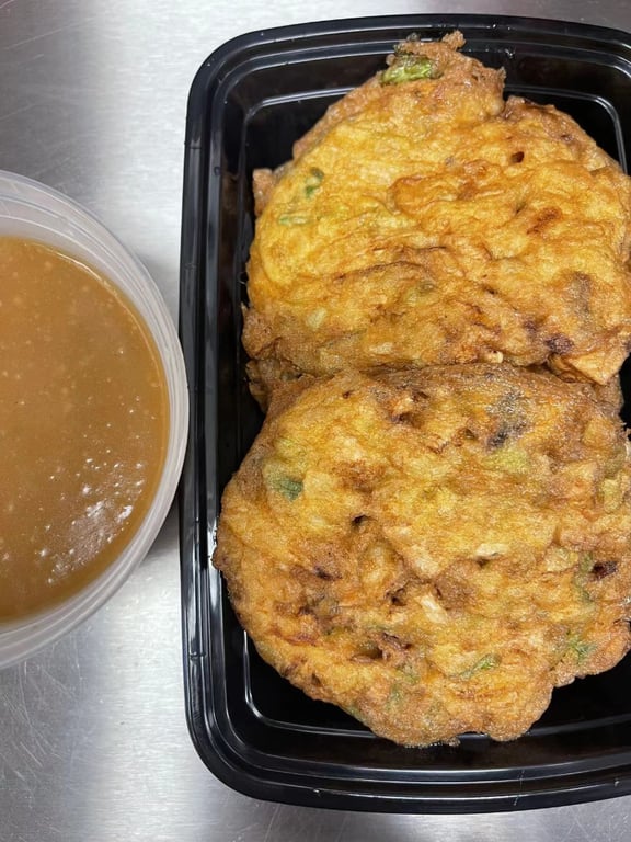 Mushroom Egg Foo Young 蘑菇蓉蛋