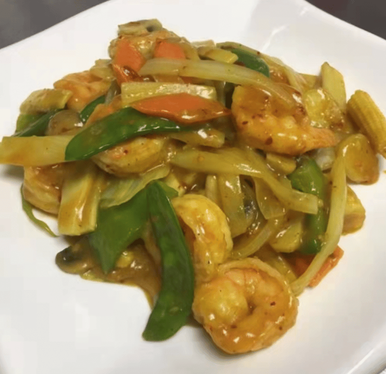 92. Shrimp with Curry Sauce