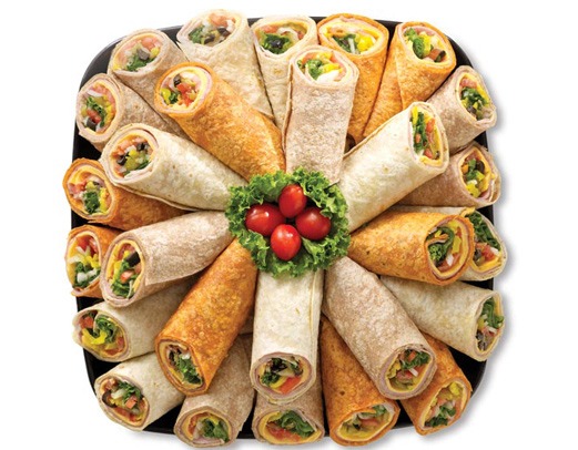 Assorted Gourmet Wraps Platter