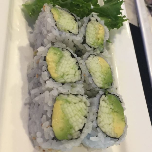 2. Avocado & Cucumber Roll