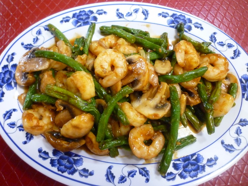 Shrimp with String Beans